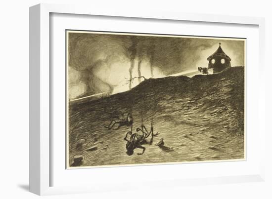 The War of the Worlds, The First Victims of the Martian Heat-Ray-Henrique Alvim Corr?a-Framed Art Print