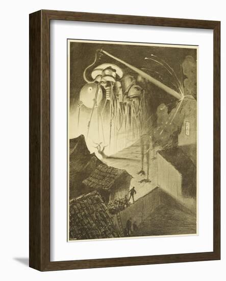 The War of the Worlds, The Heat-Ray in the Chobham Road-Henrique Alvim Corr?a-Framed Art Print