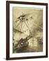 The War of the Worlds, The Martian Fighting-Machines in the Thames Valley-Henrique Alvim Corr?a-Framed Photographic Print