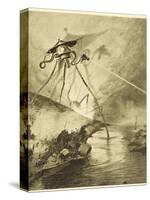 The War of the Worlds, The Martian Fighting-Machines in the Thames Valley-Henrique Alvim Corr?a-Stretched Canvas