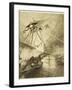 The War of the Worlds, The Martian Fighting-Machines in the Thames Valley-Henrique Alvim Corr?a-Framed Photographic Print