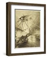 The War of the Worlds, The Martian Fighting-Machines in the Thames Valley-Henrique Alvim Corr?a-Framed Photographic Print