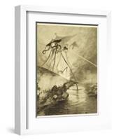 The War of the Worlds, The Martian Fighting-Machines in the Thames Valley-Henrique Alvim Corr?a-Framed Photographic Print