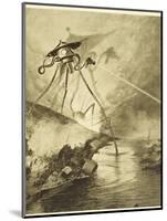 The War of the Worlds, The Martian Fighting-Machines in the Thames Valley-Henrique Alvim Corr?a-Mounted Photographic Print