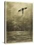 The War of the Worlds, The Martian Flying-Machine Over the English Channel-Henrique Alvim Corr?a-Stretched Canvas