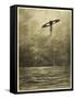 The War of the Worlds, The Martian Flying-Machine Over the English Channel-Henrique Alvim Corr?a-Framed Stretched Canvas