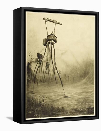 The War of the Worlds, The Martians Fire Their Gas- Guns-Henrique Alvim Corr?a-Framed Stretched Canvas