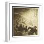 The War of the Worlds, The Martians, Heat-Ray Disperses the Crowd-Henrique Alvim Corr?a-Framed Art Print