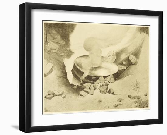 The War of the Worlds, The Mysterious "Thing" That Has Landed in the Sand-Pits-Henrique Alvim Corr?a-Framed Art Print