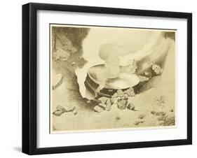 The War of the Worlds, The Mysterious "Thing" That Has Landed in the Sand-Pits-Henrique Alvim Corr?a-Framed Art Print