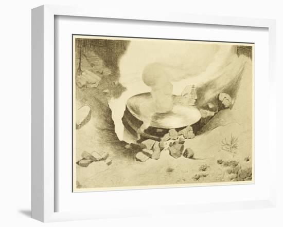 The War of the Worlds, The Mysterious "Thing" That Has Landed in the Sand-Pits-Henrique Alvim Corr?a-Framed Art Print