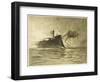 The War of the Worlds, The Torpedo-Boat's Brave Attack on the Martians-Henrique Alvim Corr?a-Framed Art Print