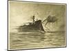 The War of the Worlds, The Torpedo-Boat's Brave Attack on the Martians-Henrique Alvim Corr?a-Mounted Art Print