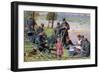 The War on the Yser, French WWI Postcard, 1914-1918-null-Framed Giclee Print