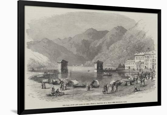 The War, Port and Lake of Como-Samuel Read-Framed Giclee Print