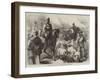 The War, Prussian Guard at Versailles Bringing in Cattle-null-Framed Giclee Print