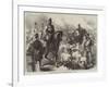 The War, Prussian Guard at Versailles Bringing in Cattle-null-Framed Giclee Print