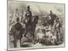 The War, Prussian Guard at Versailles Bringing in Cattle-null-Mounted Giclee Print