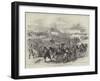 The War, Retreat of the Turkish Army from Tersenek, Artillery Covering the Retreat-null-Framed Giclee Print