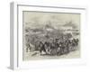 The War, Retreat of the Turkish Army from Tersenek, Artillery Covering the Retreat-null-Framed Giclee Print