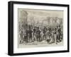 The War, Russian Imperial Guard Passing Through Bucharest-Charles Robinson-Framed Giclee Print