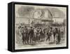 The War, Soldiers Leaving Paris-Jules Pelcoq-Framed Stretched Canvas