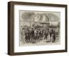 The War, Soldiers Leaving Paris-Jules Pelcoq-Framed Giclee Print