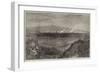 The War, Strasbourg Bombarded, a Sketch from the Baden Mountains-null-Framed Giclee Print