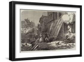 The War, Streets of Strasbourg During the Siege-null-Framed Giclee Print