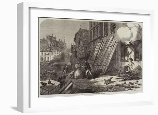 The War, Streets of Strasbourg During the Siege-null-Framed Giclee Print