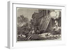 The War, Streets of Strasbourg During the Siege-null-Framed Giclee Print