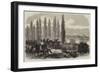 The War, the Emperor and His Staff Watching the Attack on Saarbruck from the Heights of Spicheren-null-Framed Giclee Print