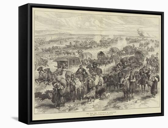 The War, the Evacuation of Alexinatz-Alfred William Hunt-Framed Stretched Canvas