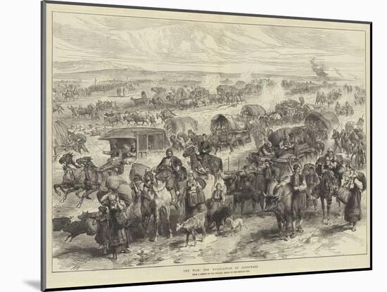 The War, the Evacuation of Alexinatz-Alfred William Hunt-Mounted Giclee Print