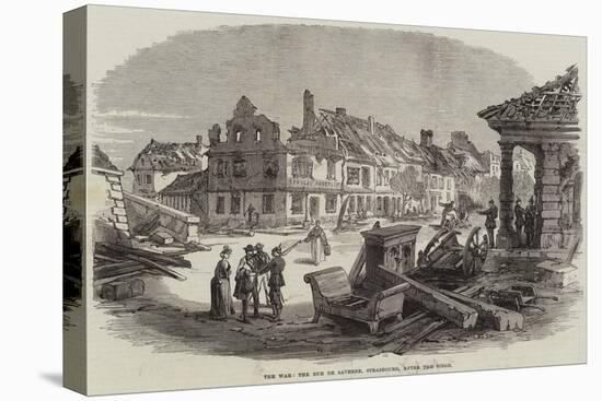 The War, the Rue De Saverne, Strasbourg, after the Siege-null-Stretched Canvas