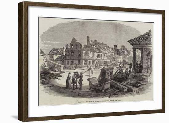 The War, the Rue De Saverne, Strasbourg, after the Siege-null-Framed Giclee Print