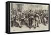 The War, the Rue Royale, Tours-Frederick Barnard-Framed Stretched Canvas