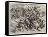 The War, the Turcos and their Mode of Fighting-Edmond Morin-Framed Stretched Canvas