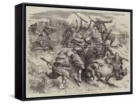 The War, the Turcos and their Mode of Fighting-Edmond Morin-Framed Stretched Canvas