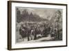 The War, Troops of the Regular Army Encamped in the Champs-Elysees, Paris-null-Framed Giclee Print