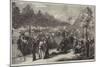 The War, Troops of the Regular Army Encamped in the Champs-Elysees, Paris-null-Mounted Giclee Print