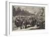 The War, Troops of the Regular Army Encamped in the Champs-Elysees, Paris-null-Framed Premium Giclee Print