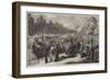 The War, Troops of the Regular Army Encamped in the Champs-Elysees, Paris-null-Framed Giclee Print