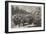 The War, Troops of the Regular Army Encamped in the Champs-Elysees, Paris-null-Framed Giclee Print