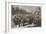 The War, Troops of the Regular Army Encamped in the Champs-Elysees, Paris-null-Framed Giclee Print