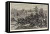 The War, Turks Hauling Guns Up to the Front-Felix Regamey-Framed Stretched Canvas