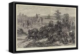 The War, Turks Hauling Guns Up to the Front-Felix Regamey-Framed Stretched Canvas