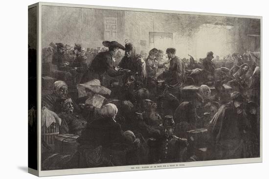 The War, Waiting at Le Mans for a Train to Tours-Charles Joseph Staniland-Stretched Canvas