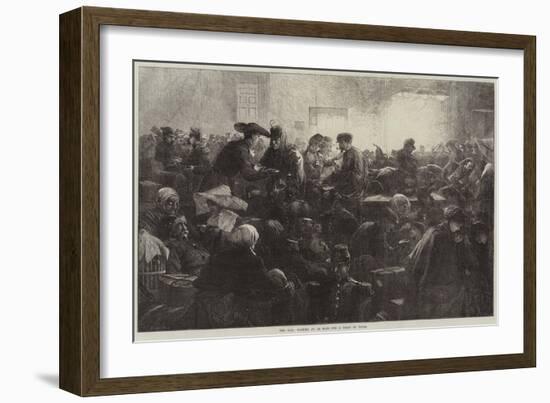 The War, Waiting at Le Mans for a Train to Tours-Charles Joseph Staniland-Framed Giclee Print