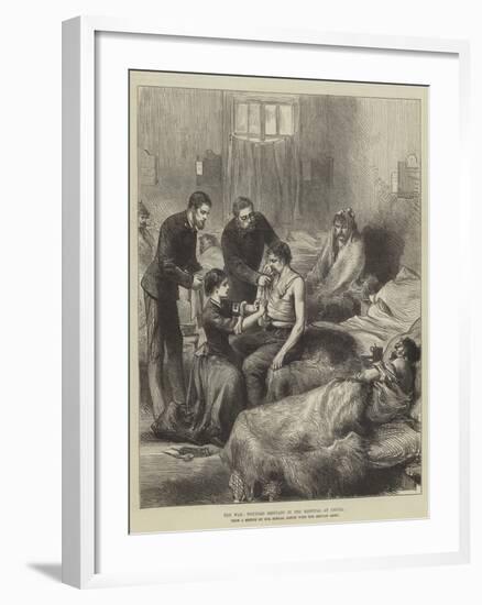 The War, Wounded Servians in the Hospital at Usicza-null-Framed Giclee Print